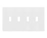 ENERLITES SI8814-W Schroefloze viervoudige tuimelschakelaar wandplaat