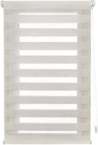 Blindecor Indus - Dubbellaags rolgordijn zonder boren - 45x150cm