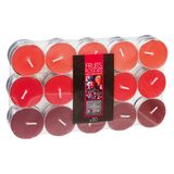 Atmosphera Geurkaars waxine/theelichtjes - 30x stuks - Rood fruit - 3,5 branduren