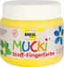 Kreul Mucki Vingerverf, Zwart, 150 ml