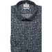 OLYMP Level Five Garment Washed Body Fit Overhemd marine, Bedrukt