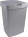 Sunware Delta prullenbak 50 liter klepdeksel grijs kunststof 39,7x34,5x56,4cm