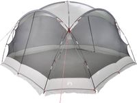 vidaXL Muskietentent 434 x 434 x 230 cm Polyester en Glasvezel Grijs