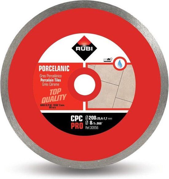 Rubi CPC 200 PRO Diamantzaagblad - Ø 200 mm - Doorlopende Rand