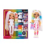 Rainbow High Colour & Create Fashion DIY pop - groene ogen, paardenstaarten, bonustop en -schoenen en afwasbare regenboogstiften - kleuren, creëren, spelen, spoelen - Kinderen van 4-12 en verzamelaars