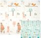 CCLIFE Babyspeelmat XPE-Schuim Opvouwbaar Antislip Dubbelzijdig Waterdicht 196 x 176 x 1 cm Kleurrijk