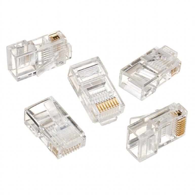 Gembird LC-8P8C-001/100 - Connectoren - 8P8C (RJ-45) - 100 stuks
