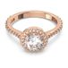 Swarovski Ring CONSTELLA: Ring RND PV L Weiß/Rosé 55 5639404