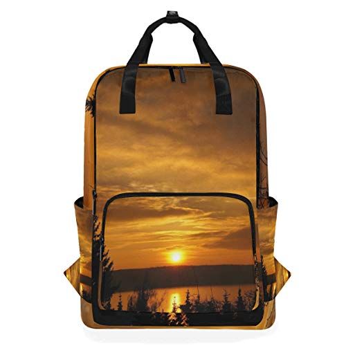 MONTOJ River Tree Sunset School Rugzak