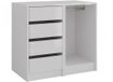 Vicco Dressoir Sherry – 80.2 x 76 cm 2 delen Blanc/blanc laqué brillant