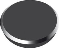 Alco Magneet 24mm rond blister a 6 stuks zwart