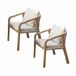 Loberon 2-delige set stoelen FSC®-100% Kennedy bruin/crème