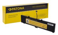 PATONA Batterie pour Lenovo Y50 Series, Y70 Series, Noir, Jaune, Lithium-Polymère (LiPo), 6400 mAh
