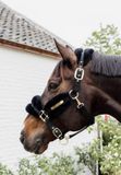 Kentucky Horsewear - Nylon halster wol / bont soft zwart pony