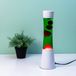 Fisura Lavalamp Wit Met Groene Vloeistof En Roze Lava