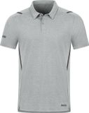 Jako Challenge Polo Heren - Lichtgrijs Gemeleerd / Antra Light | Maat: 3XL