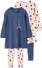 Vertbaudet Ensemble de 2 chemises de nuit legging bleu