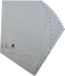 Exacompta 20x Tabbladen met bedrukte tabs in gerecycled PP - 26 tabs - A tot Z - A4 - Grijs - 1726E