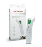 Cadeau THOMSON Thermo FH2 contactloze thermometer, direct en nauwkeurig aflezen, object- en lichaamsmodus, koortsalarm, 3 kleuren, lcd-display met achtergrondverlichting voor nachtmetingen