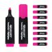Westcott Markeerstift, E-743617 00, 10 stuks, roze, verpakking van 10 stuks, highlighter markers in felroze, 2-5 mm lijndikte, premium inkt uit Duitsland