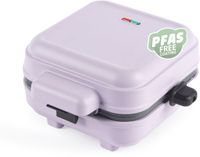 Giles & Posner Sorbet matte wafelijzer, extra diepe Belgische platen | PFAS-vrije antiaanbaklaag, 750 W, vergrendelclip voor rechtop opbergen, hefhulpen inbegrepen, paars