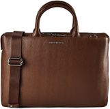 MANDARINA DUCK Leren handtas shopper Mellow Urban Milk Chocolate