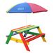 AXI Nick Picknicktafel Regenboog - Parasol Regenboog | Hout | Multi | 3+ jaar