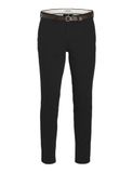 JACK&JONES JPSTMARCO ADAM BELTED CHINO Zwart Jongens Broeken