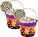 Fiestas Guirca Seau à bonbons Trick or Treat - Thème Sorcière - Violet - 18 x 16 cm - 2 Pièces