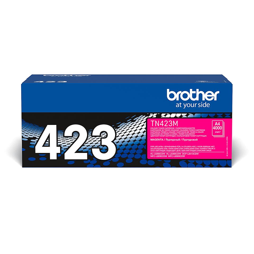 Brother TN-423M Magenta Toner Cartridge - Original - 4000 Pages