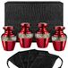 Serenity Red Mooie Kleine Mini Keepsake Urn voor Menselijke As - Set van 4