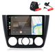 Awesafe BMW Autoradio met camera en microfoon, 4+64GB, geschikt voor 1-serie (E81, E82, E87, E88) 2004-2012. Inclusief Carplay, Android Auto, GPS, Wi-Fi, Bluetooth, DAB+ en RDS