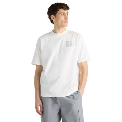 New Balance T-shirt met backprint - wit