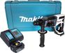 Makita DHR 202 SG1W accu-boorhamer 18 V 20 mm 2,0 J wit + 1x accu 6,0 Ah + oplader + koffer