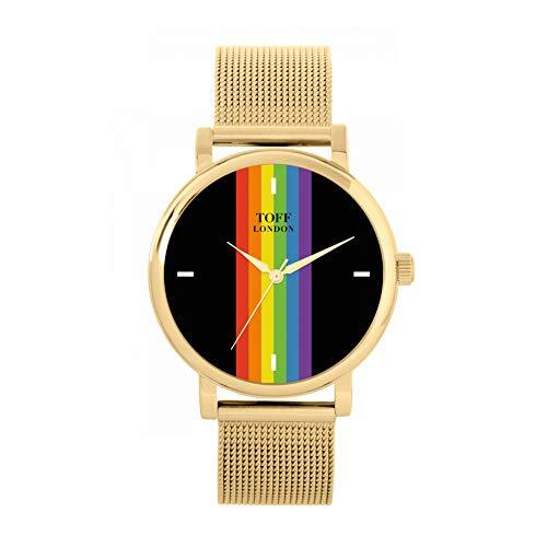 Toff London Pride Linear black batons horloge