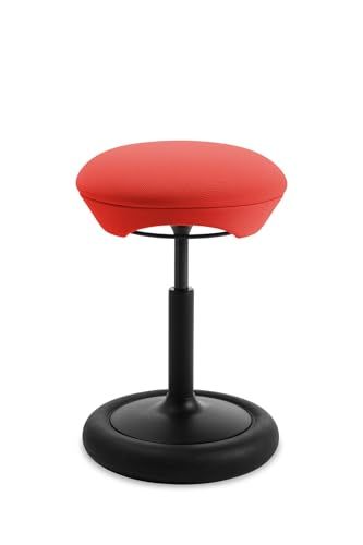 Topstar SITNESS HOP Ergonomische kruk met driedimensionale beweging | Sitness-technologie | Made in Germany | Kleur: zwart/rood