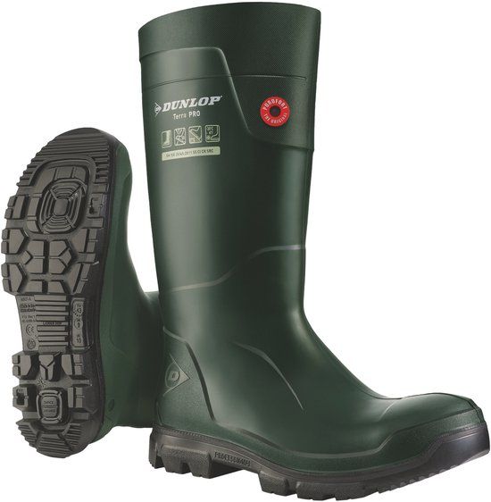 Dunlop Footwear Purofort Terra Pro Laarzen Groen EU 40 Unisex
