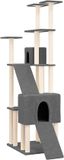 vidaXL Kattenmeubel met sisal krabpalen 190 cm donkergrijs