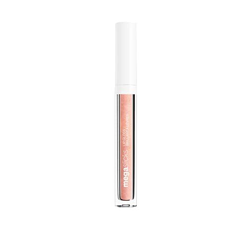 Wet n'Wild Mega Slicks Lip Gloss, Glanzende Lip Gloss met Lichte en Heldere Textuur voor Zachte en Volle Gezonde Lippen, Verbeterde Formule met Hyaluronzuur en Vegan Collageen, Pink Champagne Please