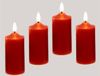 Led-kaarsen, echte was, set van 4 elektrische kaarsen, warmwit, sfeerlicht, verlichting, decoratie, stompkaars, grote adventskaarsen, adventskrans, krans, romantisch, Valentijnsdag, 10 cm