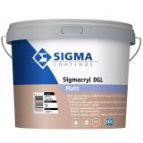 Sigmacryl DGL Matt | Matte Muurverf en Plafondverf | 5 LTR | Wit