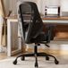 COMHOMA Ergonomische Bureaustoel - Mesh Rugleuning en Kantelfunctie - Zwart