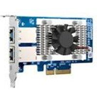 QNAP QXG-10G2T - Netwerkadapter - PCIe 3.0 x4 laag profiel - 100M/1G/2.5G/5G/10 Gigabit Ethernet x 2