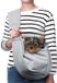 Merkloos / Sans marque Allesto Honden Draagzak - Waterdicht - Hondentas - Reistas Kat - Draagzak Hond - Pets Draagtas Hond - Met Veiligheidsgesp - Dierendraagtas - Schouder Hondentas - Reistas Kat - Huisdieren Reistas - Hondentas tot 6 kg - Grijs