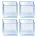 Icecat Embouts transparents pour pieds de chaises - 25x25mm - 4 Pcs.