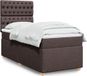 Maison Exclusive - Lit boxspring avec matelas, brun foncé, 90x190 cm, textile