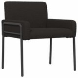 vidaXL Accentstoel Zwart Bouclé