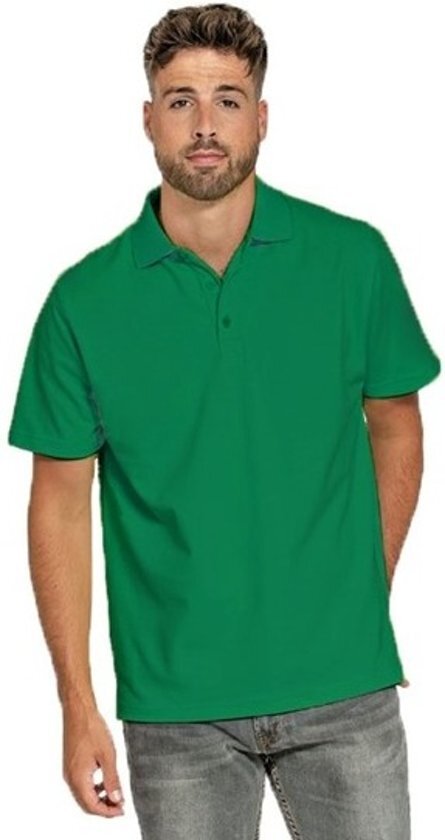 Lemon & Soda Premium poloshirt 100% katoen voor heren XL grasgroen