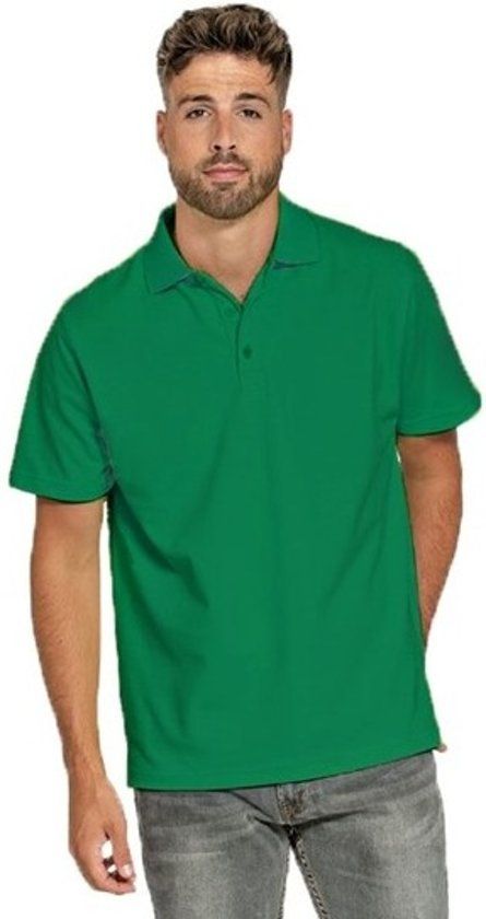 Lemon & Soda Premium poloshirt heren XL grasgroen - 8718758372301