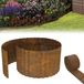 QEENTOE Bordure de pelouse en alliage métallique, bordure pour parterres de fleurs, 10 mètres, ondulé | 15 cm de haut
